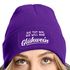 Damen Beanie mit Patch Strickmütze mit Spruch Glühwein Aufdruck Lustig Damenmütze Moonworks®preview