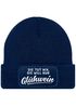 Damen Beanie mit Patch Strickmütze mit Spruch Glühwein Aufdruck Lustig Damenmütze Moonworks®preview