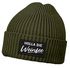 Damen Beanie mit Patch Strickmütze mit Spruch Holla die Weinfee Aufdruck Lustig Damenmütze Moonworks®preview