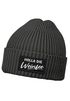 Damen Beanie mit Patch Strickmütze mit Spruch Holla die Weinfee Aufdruck Lustig Damenmütze Moonworks®preview