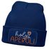 Damen Beanie mit Patch Strickmütze mit Spruch Holy Aperoli Aufdruck Party Alkohol Lustig Damenmütze Moonworks®preview