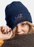 Damen Beanie mit Patch Strickmütze mit Spruch Holy Aperoli Aufdruck Party Alkohol Lustig Damenmütze Moonworks®preview