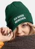 Damen Beanie mit Patch Strickmütze mit Spruch Ich hasse Menschen Statement Aufdruck Sarkasmus Ironie Damenmütze Moonworks®preview
