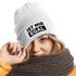 Damen Beanie mit Patch Strickmütze mit Spruch Ist mir egal lustig bedruckt Damenmütze Statement Moonworks®preview