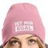 Damen Beanie mit Patch Strickmütze mit Spruch Ist mir egal lustig bedruckt Damenmütze Statement Moonworks®preview