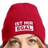 Damen Beanie mit Patch Strickmütze mit Spruch Ist mir egal lustig bedruckt Damenmütze Statement Moonworks®preview