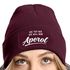 Damen Beanie mit Patch Strickmütze mit Spruch Lieblingsgetränk Party Aufdruck Lustig Damenmütze Moonworks®preview
