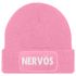 Damen Beanie mit Patch Strickmütze mit Spruch Nervös Aufdruck Statement Lustig Damenmütze Moonworks®preview