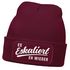 Damen Beanie mit Patch Strickmütze mit Spruch Party Eskaliert eh wieder Aufdruck Lustig Damenmütze Moonworks®preview