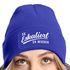 Damen Beanie mit Patch Strickmütze mit Spruch Party Eskaliert eh wieder Aufdruck Lustig Damenmütze Moonworks®preview