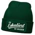 Damen Beanie mit Patch Strickmütze mit Spruch Party Eskaliert eh wieder Aufdruck Lustig Damenmütze Moonworks®preview