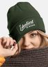 Damen Beanie mit Patch Strickmütze mit Spruch Party Eskaliert eh wieder Aufdruck Lustig Damenmütze Moonworks®preview