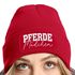Damen Beanie mit Patch Strickmütze mit Spruch Pferdemädchen Aufdruck Lustig Damenmütze Geschenk Reiterin Moonworks®preview