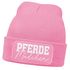 Damen Beanie mit Patch Strickmütze mit Spruch Pferdemädchen Aufdruck Lustig Damenmütze Geschenk Reiterin Moonworks®preview