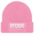 Damen Beanie mit Patch Strickmütze mit Spruch Pferdemädchen Aufdruck Lustig Damenmütze Geschenk Reiterin Moonworks®preview