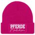 Damen Beanie mit Patch Strickmütze mit Spruch Pferdemädchen Aufdruck Lustig Damenmütze Geschenk Reiterin Moonworks®preview