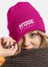 Damen Beanie mit Patch Strickmütze mit Spruch Pferdemädchen Aufdruck Lustig Damenmütze Geschenk Reiterin Moonworks®preview