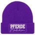 Damen Beanie mit Patch Strickmütze mit Spruch Pferdemädchen Aufdruck Lustig Damenmütze Geschenk Reiterin Moonworks®preview
