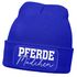 Damen Beanie mit Patch Strickmütze mit Spruch Pferdemädchen Aufdruck Lustig Damenmütze Geschenk Reiterin Moonworks®preview