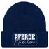 Damen Beanie mit Patch Strickmütze mit Spruch Pferdemädchen Aufdruck Lustig Damenmütze Geschenk Reiterin Moonworks®preview