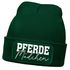 Damen Beanie mit Patch Strickmütze mit Spruch Pferdemädchen Aufdruck Lustig Damenmütze Geschenk Reiterin Moonworks®preview
