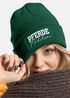 Damen Beanie mit Patch Strickmütze mit Spruch Pferdemädchen Aufdruck Lustig Damenmütze Geschenk Reiterin Moonworks®preview