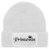 Damen Beanie mit Patch Strickmütze mit Spruch Prinzessin Krone Aufdruck Lustig Damenmütze Moonworks®preview