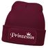 Damen Beanie mit Patch Strickmütze mit Spruch Prinzessin Krone Aufdruck Lustig Damenmütze Moonworks®preview