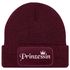 Damen Beanie mit Patch Strickmütze mit Spruch Prinzessin Krone Aufdruck Lustig Damenmütze Moonworks®preview