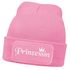 Damen Beanie mit Patch Strickmütze mit Spruch Prinzessin Krone Aufdruck Lustig Damenmütze Moonworks®preview
