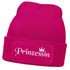 Damen Beanie mit Patch Strickmütze mit Spruch Prinzessin Krone Aufdruck Lustig Damenmütze Moonworks®preview