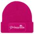 Damen Beanie mit Patch Strickmütze mit Spruch Prinzessin Krone Aufdruck Lustig Damenmütze Moonworks®preview