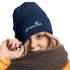 Damen Beanie mit Patch Strickmütze mit Spruch Prinzessin Krone Aufdruck Lustig Damenmütze Moonworks®preview