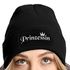 Damen Beanie mit Patch Strickmütze mit Spruch Prinzessin Krone Aufdruck Lustig Damenmütze Moonworks®preview