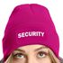 Damen Beanie mit Patch Strickmütze mit Spruch Security Party Accessoire Aufdruck Lustig Damenmütze Moonworks®preview