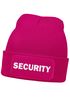 Damen Beanie mit Patch Strickmütze mit Spruch Security Party Accessoire Aufdruck Lustig Damenmütze Moonworks®preview