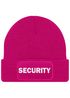 Damen Beanie mit Patch Strickmütze mit Spruch Security Party Accessoire Aufdruck Lustig Damenmütze Moonworks®preview