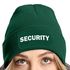 Damen Beanie mit Patch Strickmütze mit Spruch Security Party Accessoire Aufdruck Lustig Damenmütze Moonworks®preview