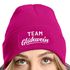 Damen Beanie mit Patch Strickmütze mit Spruch Team Glühwein Damenmütze Weihnachtsmarkt Outfit Moonworks®preview