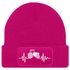 Damen Beanie mit Patch Strickmütze mit Traktor Herzschlag Aufdruck Lustig Landwirschaft Bauernhof Damenmütze Moonworks®preview