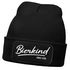Damen Beanie mit Patch Strickmütze Spruch Bierkind since ever Aufdruck Lustig Damenmütze Accessoires Bierfest Moonworks®preview