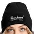 Damen Beanie mit Patch Strickmütze Spruch Bierkind since ever Aufdruck Lustig Damenmütze Accessoires Bierfest Moonworks®preview