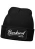 Damen Beanie mit Patch Strickmütze Spruch Bierkind since ever Aufdruck Lustig Damenmütze Accessoires Bierfest Moonworks®preview