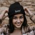 Damen Beanie mit Patch Strickmütze Spruch BierkindAufdruck Lustig Damenmütze Accessoires Bierfest Moonworks®preview