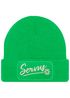 Damen Beanie mit Patch Strickmütze Spruch Servus Mei Dirndl is in da Wäsch Aufdruck Lustig Damenmütze Accessoires Bierfest Moonworks®preview