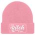 Damen Beanie mit Patch The Bitch is back Strickmütze mit Spruch Aufdruck Lustig Damenmütze Moonworks®preview