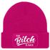 Damen Beanie mit Patch The Bitch is back Strickmütze mit Spruch Aufdruck Lustig Damenmütze Moonworks®preview