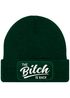 Damen Beanie mit Patch The Bitch is back Strickmütze mit Spruch Aufdruck Lustig Damenmütze Moonworks®preview