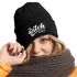 Damen Beanie mit Patch The Bitch is back Strickmütze mit Spruch Aufdruck Lustig Damenmütze Moonworks®preview