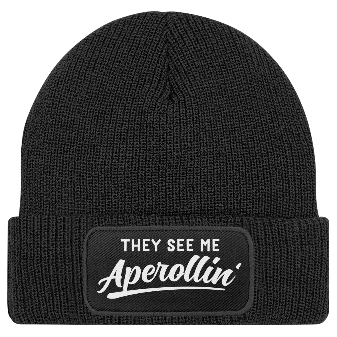 MoonWorks Herren Beanie 'Dorfkind' – Lustige Strickmütze Mit Spruch, Weich & Dehnbar